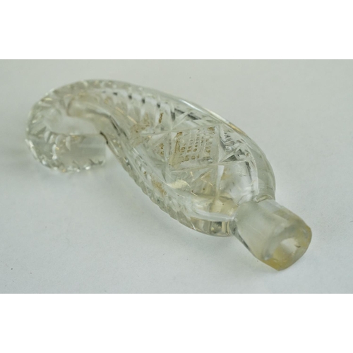 210 - Cut glass scent bottle together with a faceted glass paperweight (2)

Provenance: from the private c... 