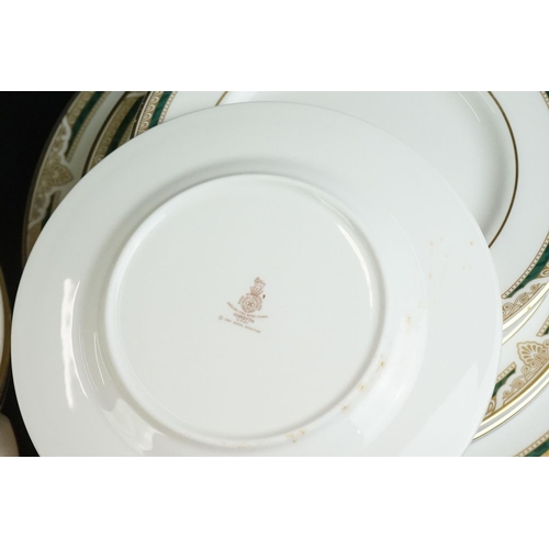 83 - Royal Doulton ' Forsythe ' pattern dinnerware, pattern no. H5197, to include 6 dinner plates, 6 dess... 