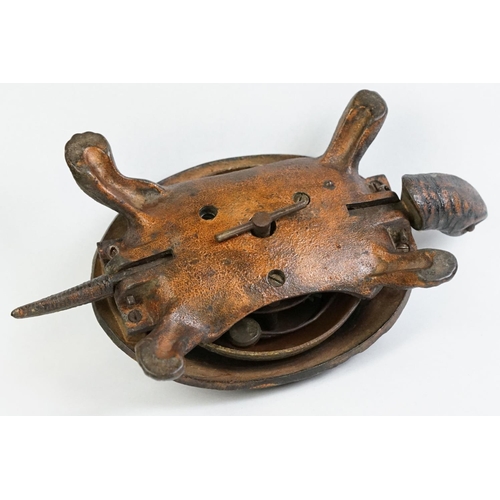 162 - A cast metal shop / reception desk bell in the form of a turtle.