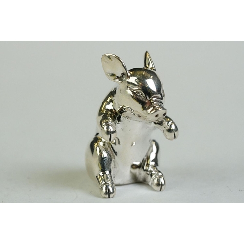 185 - A silver figure of a piglet