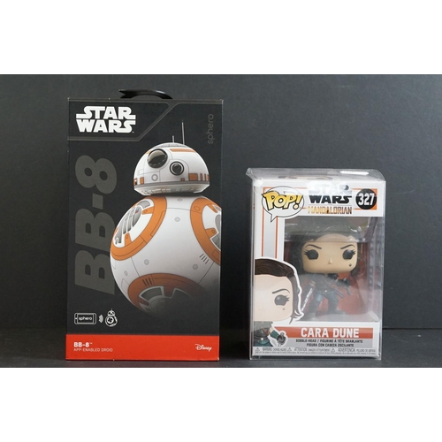 475 - Boxed Star Wars Disney Sphero BB-8 phone-controlled toy, together with a Funko Pop Star wars ' The M... 