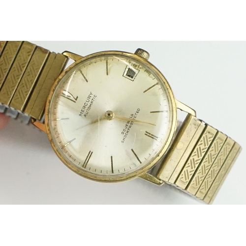 384 - A small collection of wristwatches to include Seiko & Mercury examples together with a fully hallmar... 