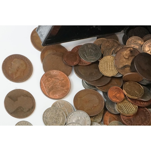 407 - Coin collection including silver and vintage pennies