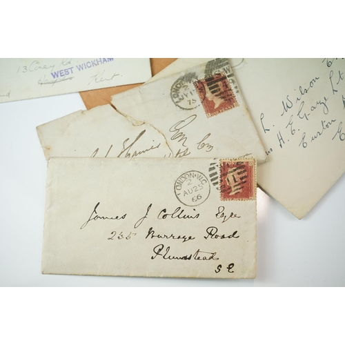 408 - Group of Ephemera including Mailed Postage with Penny Reds plus a small collection of mixed banknote... 