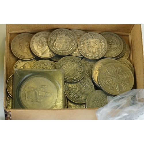 411 - A collection of mainly British pre decimal coins to include a good quantity of 1947 silver examples ... 