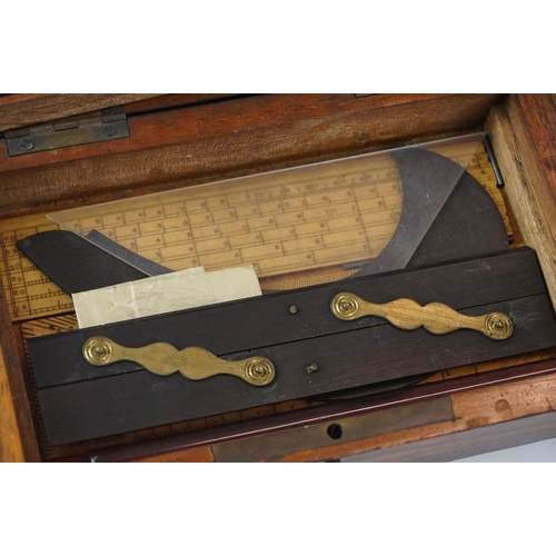 422 - Two early 20th century draughtsman's sets to include a wooden cased example.