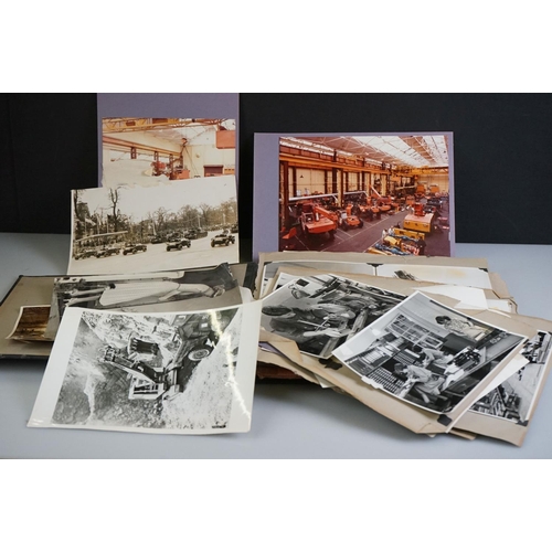 435 - Mid 20th Century photograph album containing around 100, mainly Industry Press black & white photogr... 