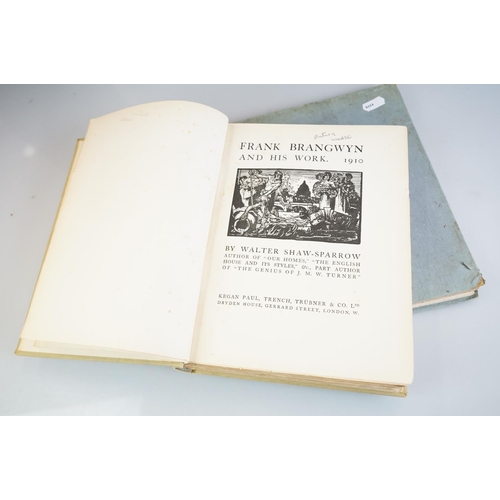 437 - Three Frank Brangwyn (1867-1956) hardback books containing many black & white plates depicting his e... 