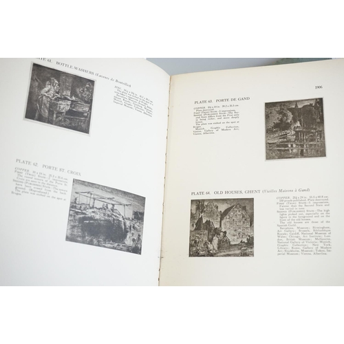 437 - Three Frank Brangwyn (1867-1956) hardback books containing many black & white plates depicting his e... 