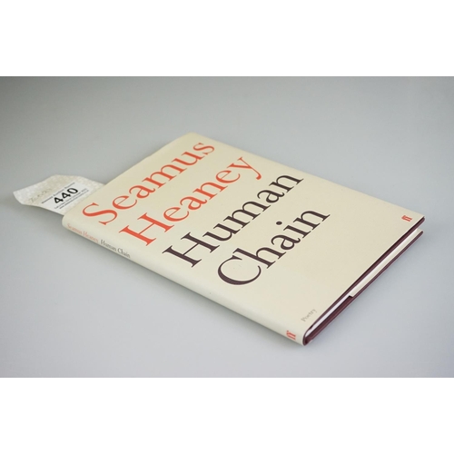 440 - Synge J. M and T R Henn, Plays and Poems, first edition 1963, Seamus Heaney - Human Chain, 2 vols an... 