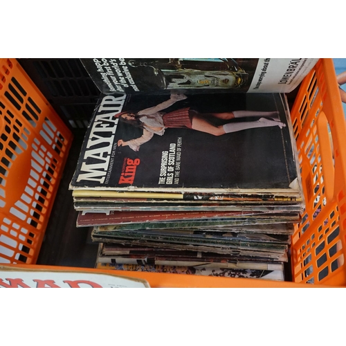 446 - Glamour magazines, Mayfair and Penthouse, mainly from the 1970s, c.40 issues