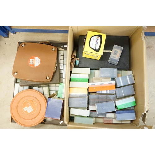 449 - Extensive collection of 35mm colour slides contained within a large number of containers, features s... 