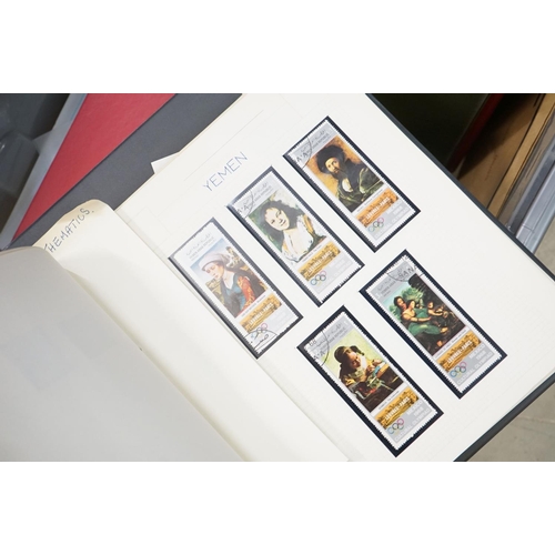 450 - Large Collection of British and World stamps, mainly contained within albums, featuring a Chinese st... 