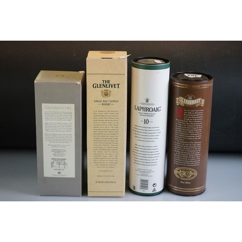 463 - Four Boxed bottles of whisky, to include Laphroaig Islay Single Malt Scotch Whisky 70cl 40% (10 year... 