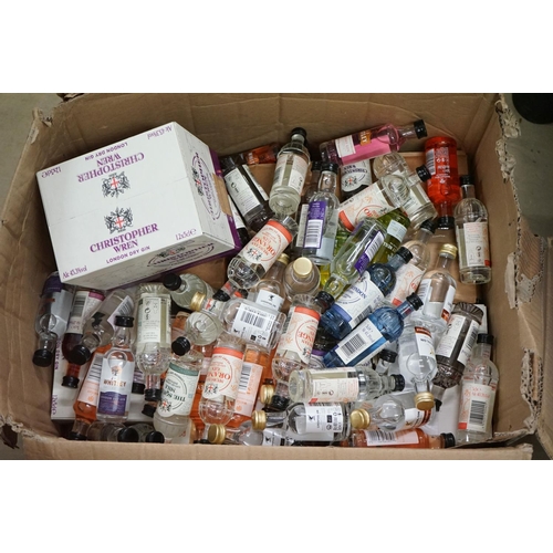 500 - Gin - Large collection of 150 miniature bottles of gin, to include City of London Distillery (Murcia... 