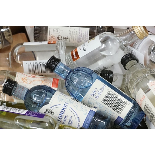 500 - Gin - Large collection of 150 miniature bottles of gin, to include City of London Distillery (Murcia... 