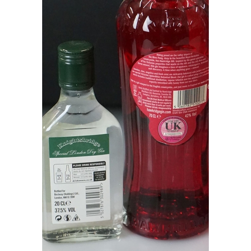 503 - Gin - Five 70cl Bottles to include City of London Distillery Brazilian Lime Gin 40.3% Vol, 2 x Kirkj... 