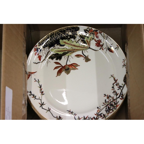 84 - Extensive 19th Century George Jones & Sons ' Lilium ' pattern dinner service, to include 4 oval meat... 