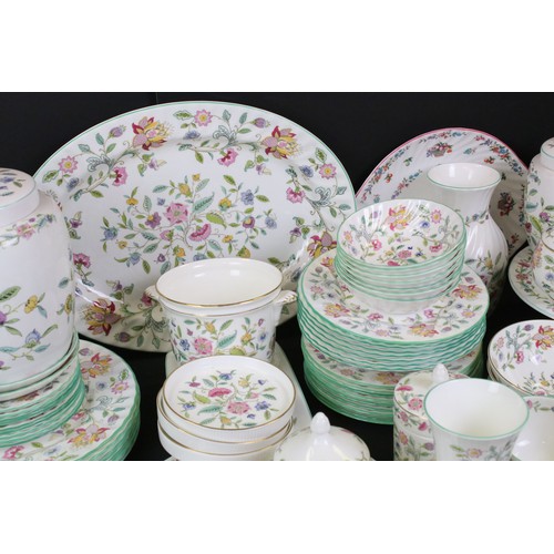 73 - Extensive collection of Minton ' Haddon Hall ' pattern ceramics, over 130 pieces, to include tea and... 