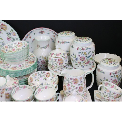 73 - Extensive collection of Minton ' Haddon Hall ' pattern ceramics, over 130 pieces, to include tea and... 