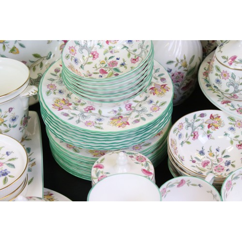 73 - Extensive collection of Minton ' Haddon Hall ' pattern ceramics, over 130 pieces, to include tea and... 