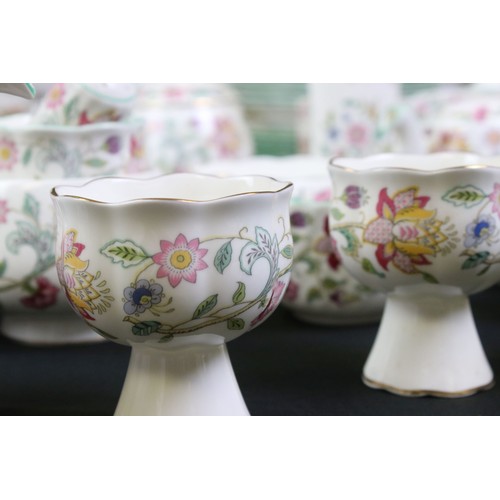 73 - Extensive collection of Minton ' Haddon Hall ' pattern ceramics, over 130 pieces, to include tea and... 