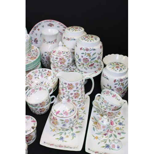 73 - Extensive collection of Minton ' Haddon Hall ' pattern ceramics, over 130 pieces, to include tea and... 