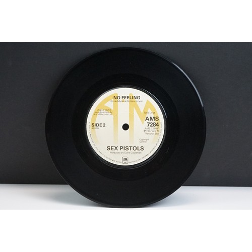 100 - Vinyl - Sex Pistols God Save The Queen on A&M AMS 7284.  A super clean copy of the rare withdrawn A&... 