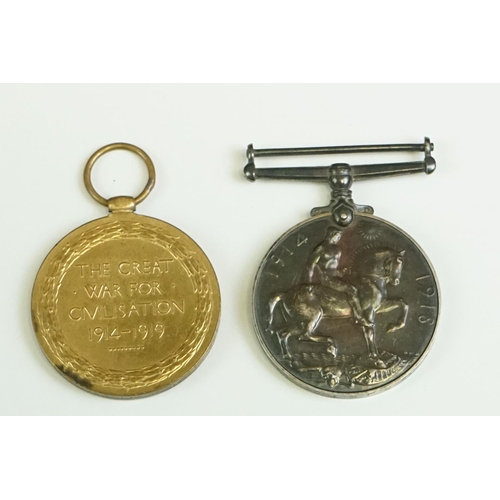 13 - A Full Size British World War One Medal Pair To Include The Great War Of Civilisation Victory Medal ... 