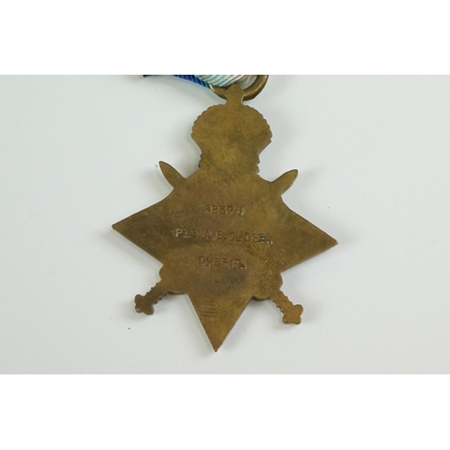 14 - A British Full Size World War One 1914-1915 Star Medal, Correctly Named And Issued To No.18374 PTE. ... 