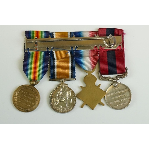 29 - A British Military World War One Miniature Medal Group Of Four To Include The Great War Of Civilisat... 