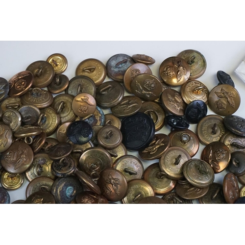 30 - A Large Collection Of Mainly Royal Air Force / RAF Buttons To Include Many World War Two Examples.