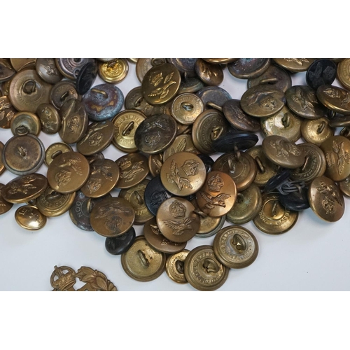 30 - A Large Collection Of Mainly Royal Air Force / RAF Buttons To Include Many World War Two Examples.