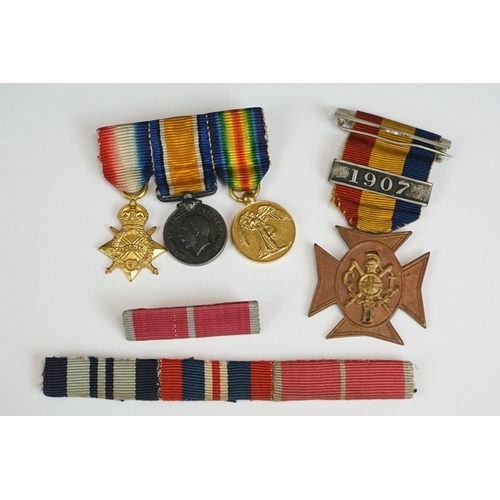 6 - A British Miniature World War One Medal Trio To Include The Great War Of Civilisation Victory Medal,... 