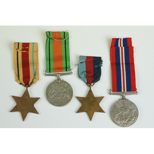 8 - A British World War Two Full Size Group Of Four Medals To Include The 1939-1945 British War Medal, T... 