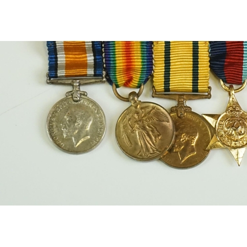 9 - A World War One And World War Two Group Of Eight British Military Miniature Medals Comprising Of The... 