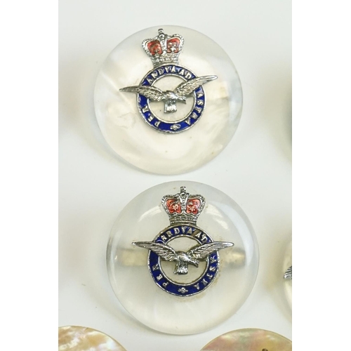 34 - A Collection Of Eight Royal Air Force / RAF Sweetheart Brooches To Include World War Two Era Example... 