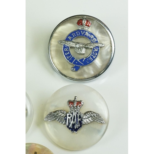 34 - A Collection Of Eight Royal Air Force / RAF Sweetheart Brooches To Include World War Two Era Example... 