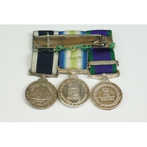 54 - A British Military Miniature Medal Trio To Include The General Service Medal (GSM) With Northern Ire... 