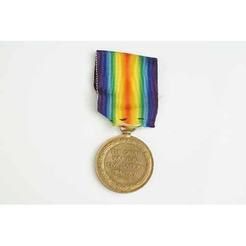 59 - A British Full Size World War One Great War Of Civilisation Victory Medal, Correctly Named And Issue... 