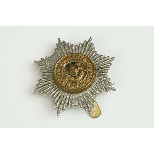 61 - A Collection Of Three British The Cheshire Regiment Cap Badges To Include A White Metal Two Piece Ex... 