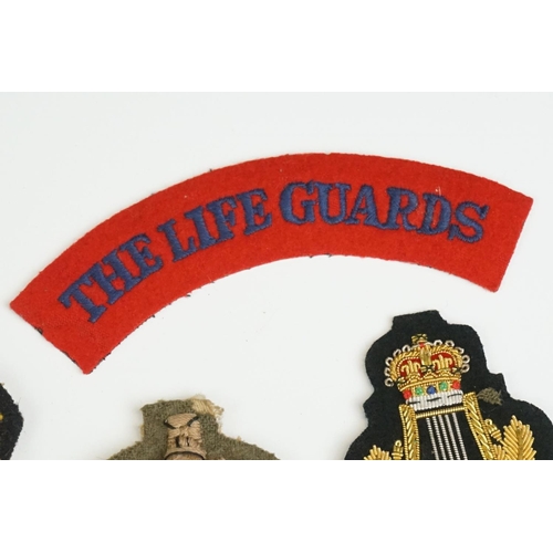 63 - A Small Collection Of British Military Cloth Badges To Include Royal Air Force, The Civil Defence Co... 