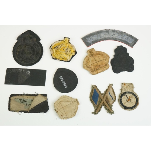 63 - A Small Collection Of British Military Cloth Badges To Include Royal Air Force, The Civil Defence Co... 