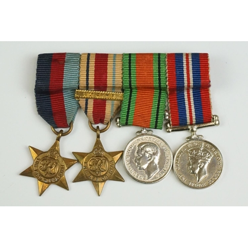 87 - A British World War Two Miniature Medal Group Of Four To Include The 1939-45 British War Medal, The ... 