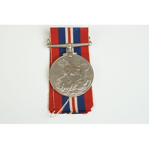 89 - A Small Collection Of Five Military Medals To Include A Full Size British World War Two 1939-45 War ... 