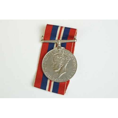 89 - A Small Collection Of Five Military Medals To Include A Full Size British World War Two 1939-45 War ... 