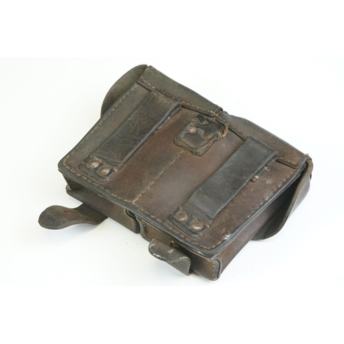 99 - A Leather Yugoslavian K98 Mauser Double Ammo Pouch.