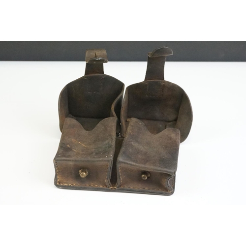 99 - A Leather Yugoslavian K98 Mauser Double Ammo Pouch.