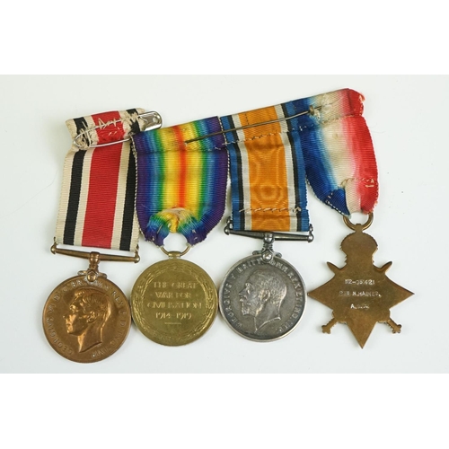 100 - A British World War One Full Size Medal Trio To Include The Great War Of Civilisation Victory Medal,... 