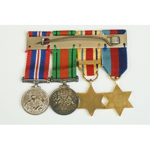 101 - A British World War Two Miniature Medal Group Of Four To Include The 1939-45 British War Medal, The ... 